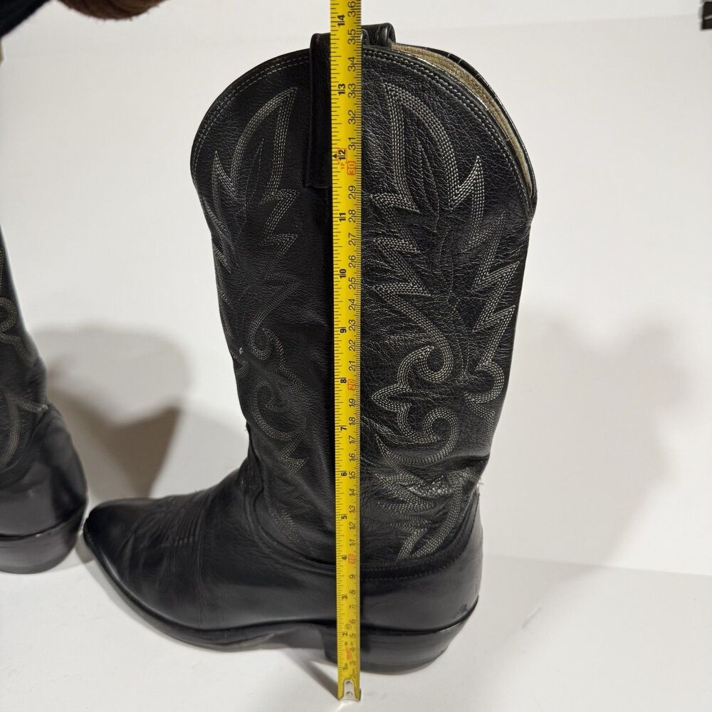 Dan Post Black Men's Size 10 D Pebble Grain Cowboy Boots - Picture 16 of 16